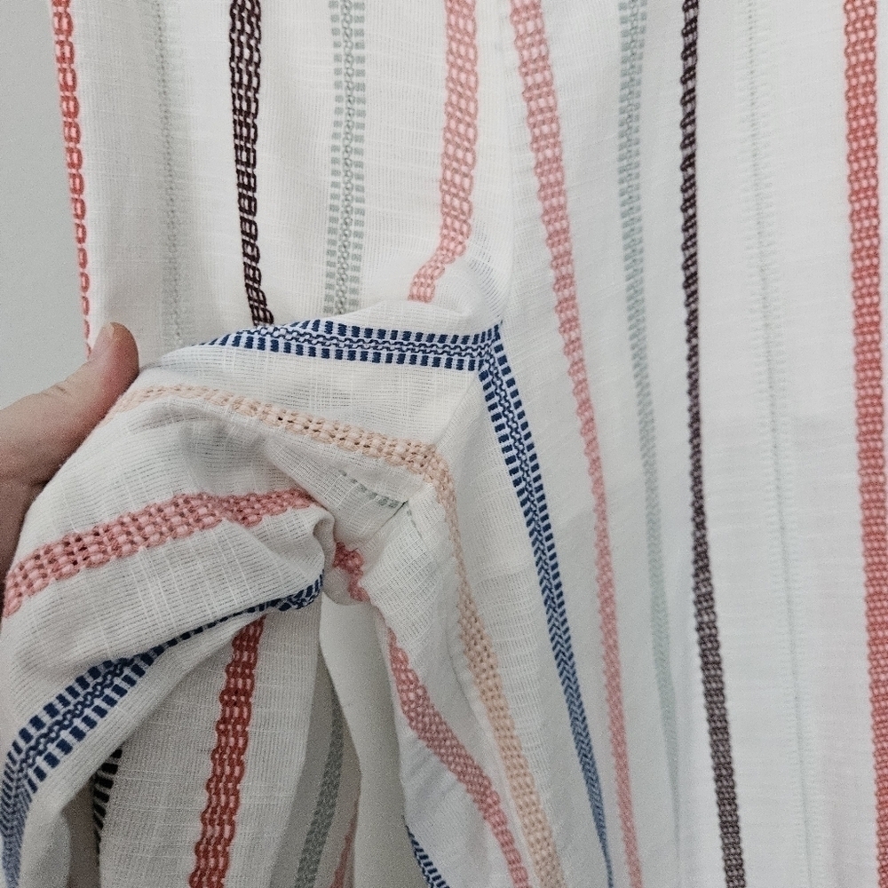 Anthropology Red Carter Everly Stripped Ruffle Hem Jumpsuit size XS - Picture 6 of 13